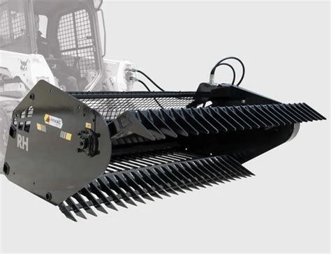 best skid steer rock picker|rotary rock picker skid steer.